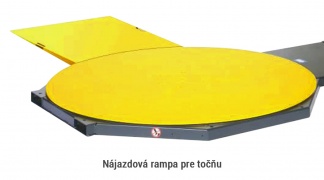 Nájazdová rampa pre jednoduchý prístup s paletovým vozíkom k točni