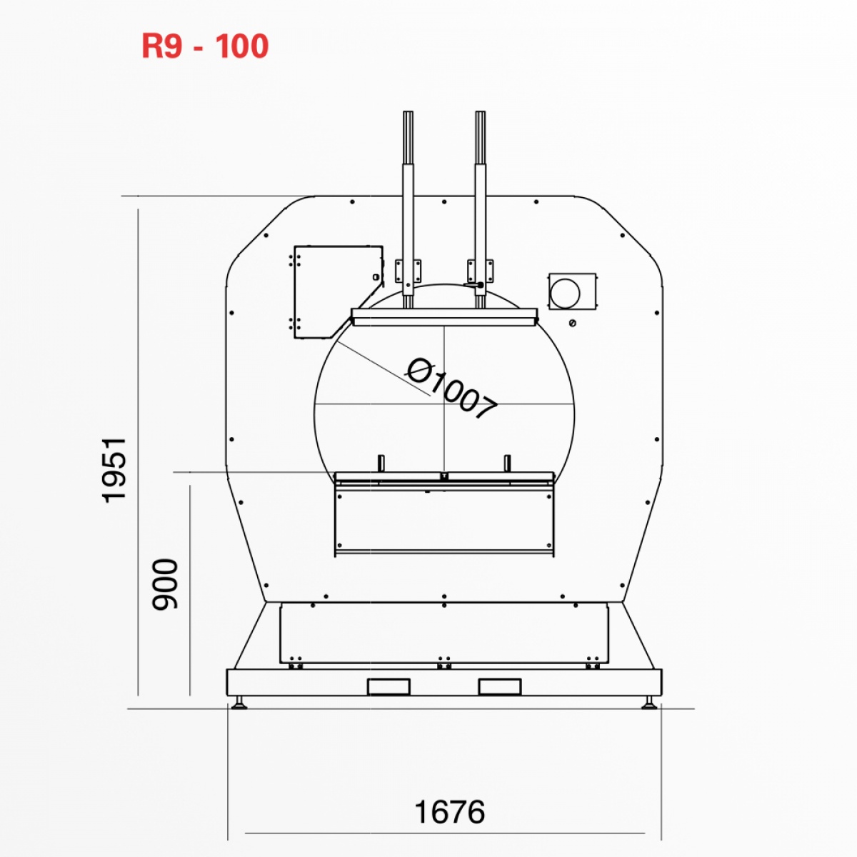 R9-100 (technický výkres)