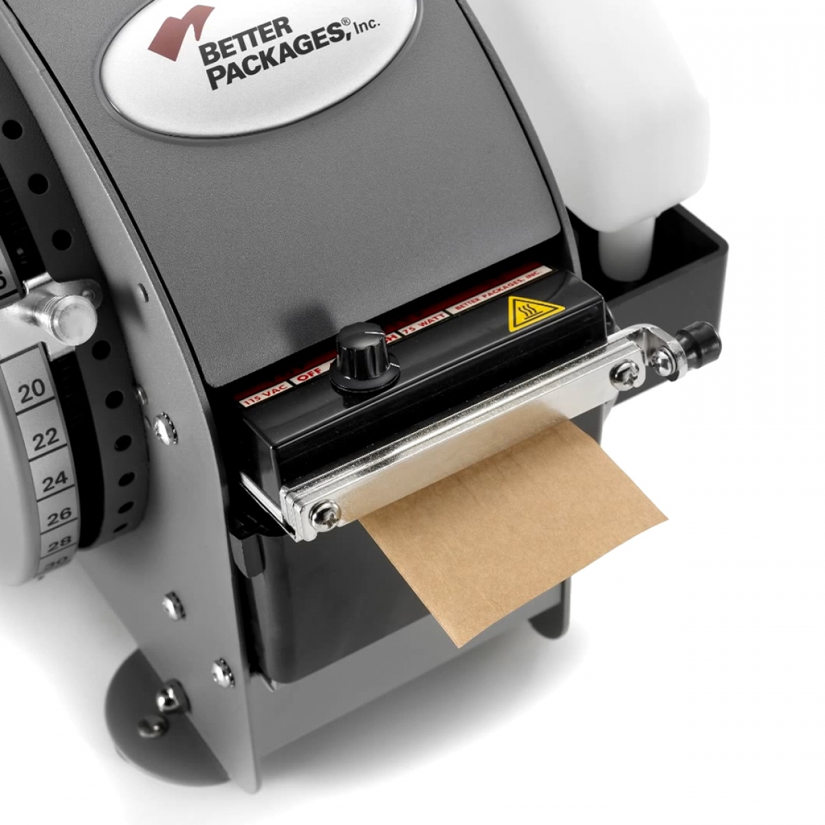 Regulace ohřevu papírové lepicí pásky pro vyšší přilnavost