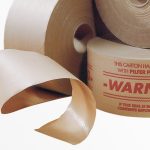 Ökologisches Papierklebeband mit wasseraktivierbarem Kleber