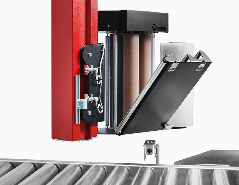 PKG EDDY - Possibility of installing up to two film carriages for higher wrapping efficiency