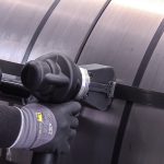 Páskovanie s oceľovou páskou šírky 32 mm - Akumulátorový páskovač pre oceľovú pásku ITA 85