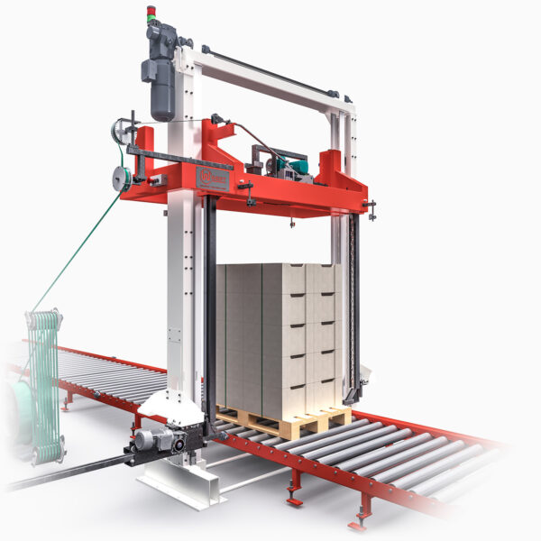 VERTICAL STRAPPER L - Automatic strapping machine with an open strapping frame