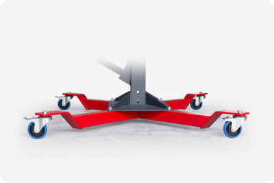 Mobile base with wheels