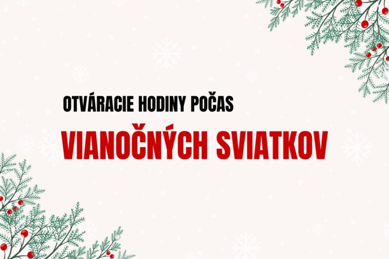 Otváracie hodiny počas vianočných sviatkov