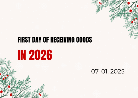 First day of receiving goods in 2026 - 01.12.2026