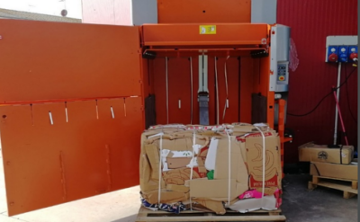 Open machine with carton