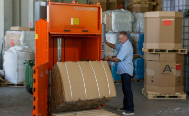 Cartons in the machine