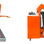 View of the pressing plate in the container