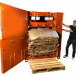 Semi-automatic bale ejection