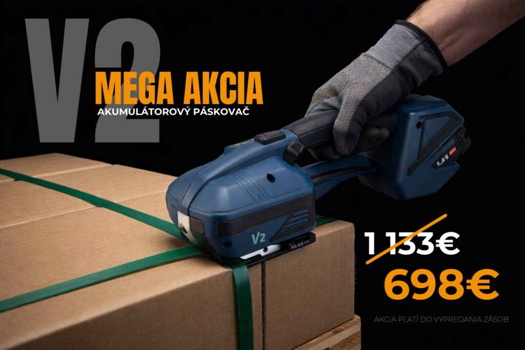 Akumulátorový páskovač V2 Mega akcia