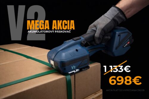 Akumulátorový páskovač V2 Mega akcia