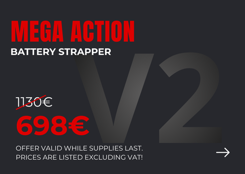 Battery strapper action